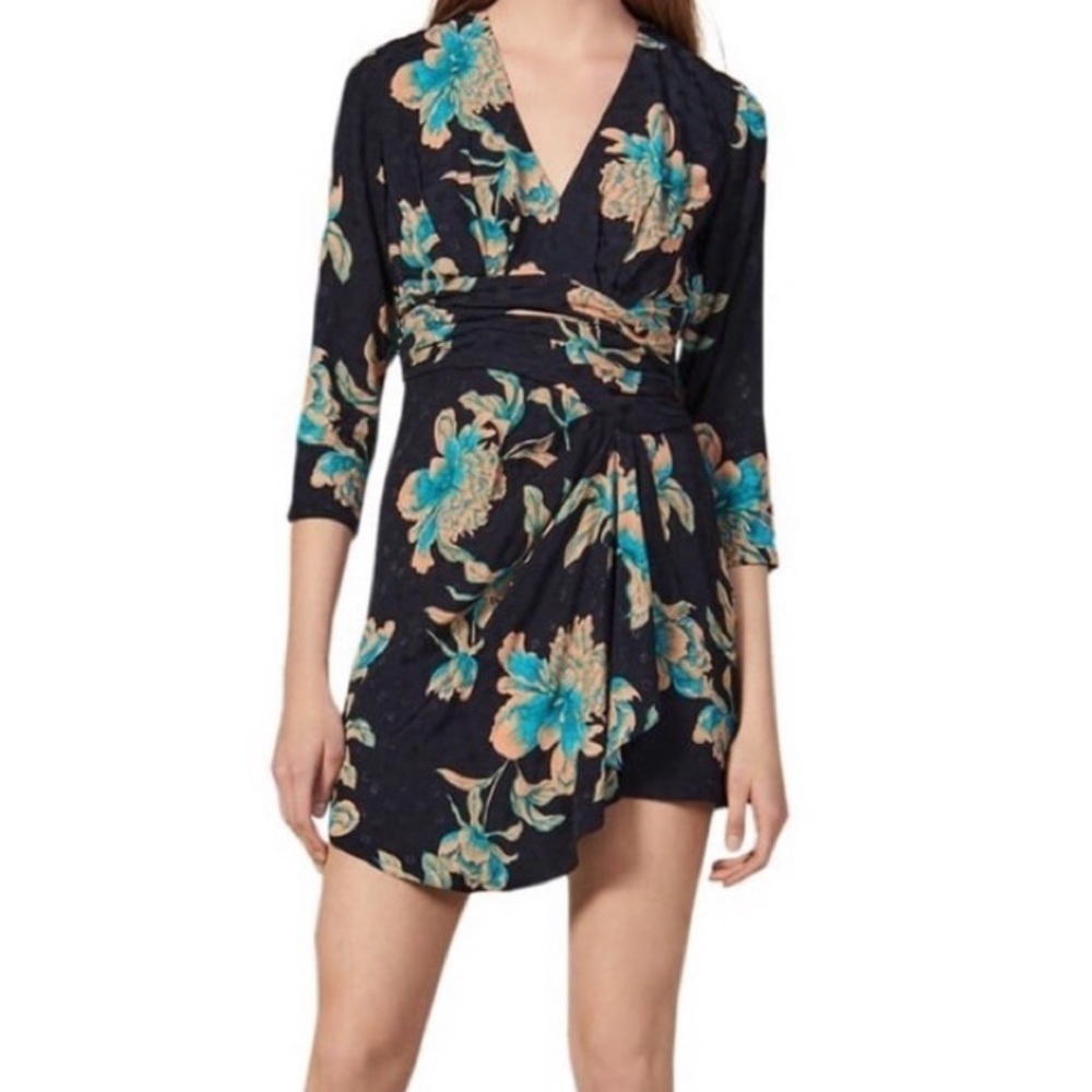 NWOT SANDRO PARIS Bruno Mini Dress in Floral Print